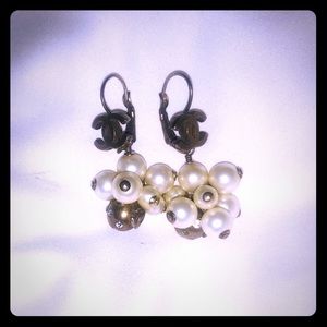 CHANEL pearl earrings